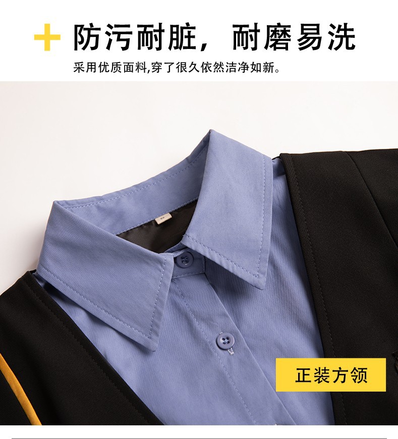 酒店餐厅餐饮工作服马甲服务员咖啡店音乐会所西餐厅工装定制