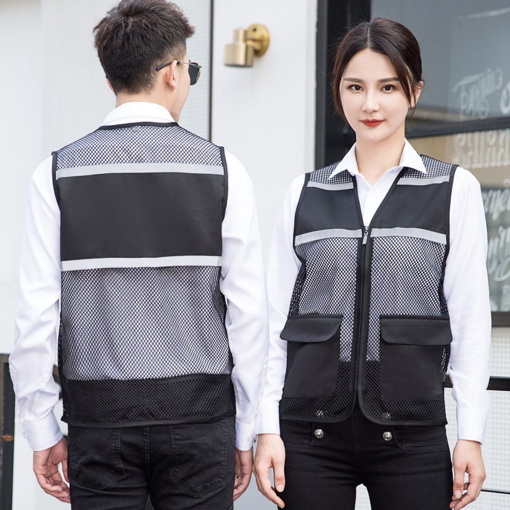 夏季工作服马甲透气网眼反光工地施工装修LOGO义工志愿者背心定制