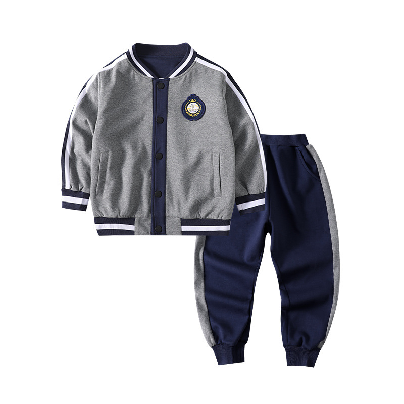 幼儿园园服春秋款棒球服三件套装小学生校服班服运动服英伦风定制